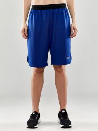 Kurze Damen Trainingshose Blau